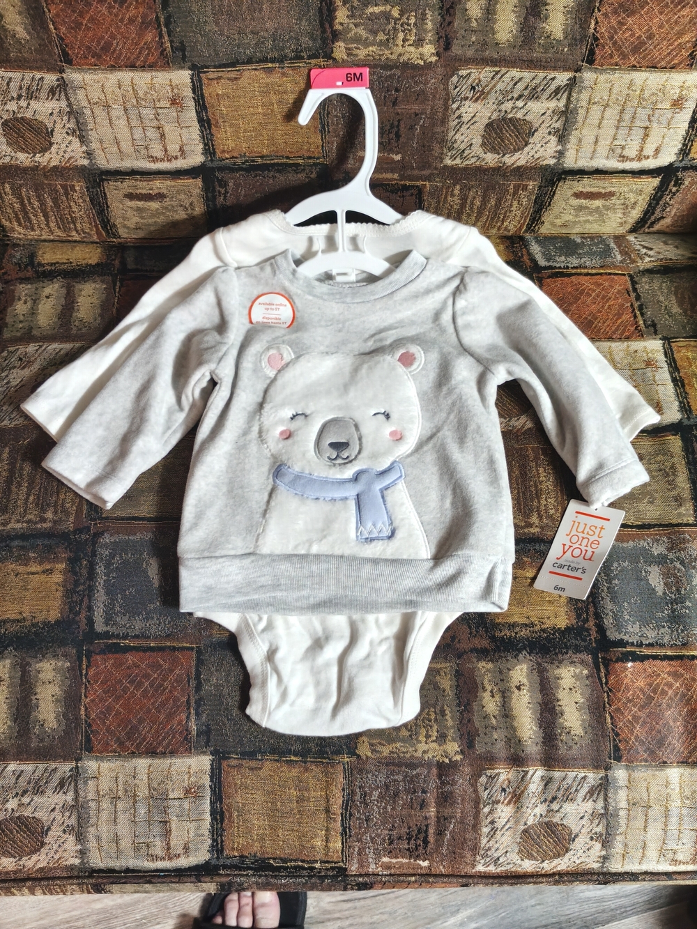 NWT Just One You Made by Carter's Baby 2-Piece Polar Bear Sweater Set 6M Winter